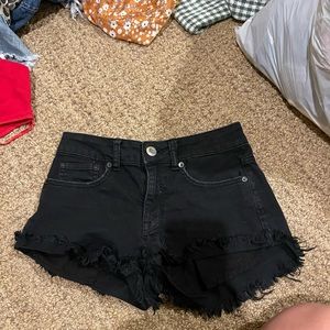 American eagle high rise festival shorts black